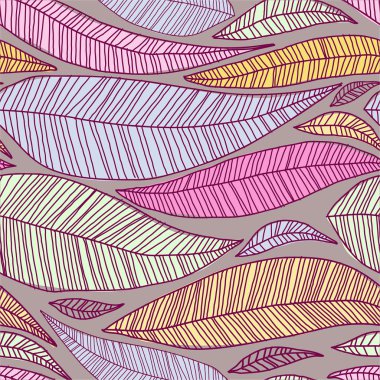 A seamless pattern with leaf clipart