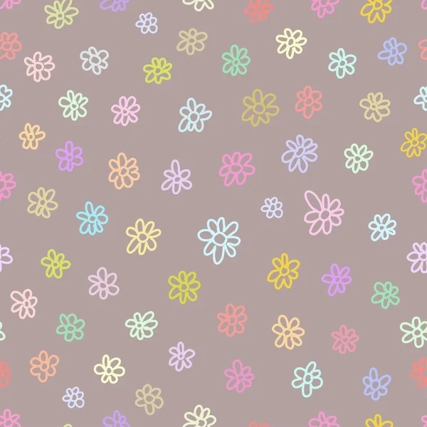Seamless texture with flowers. — Stock Vector