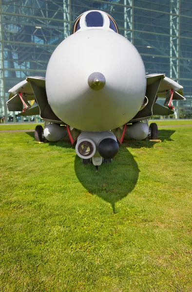 Profil przedni jet fighter — Zdjęcie stockowe