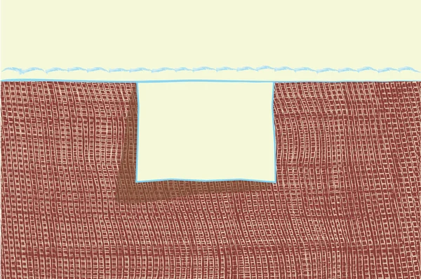 Étiquette vide pour le métier à tisser et les vêtements palmés — Image vectorielle
