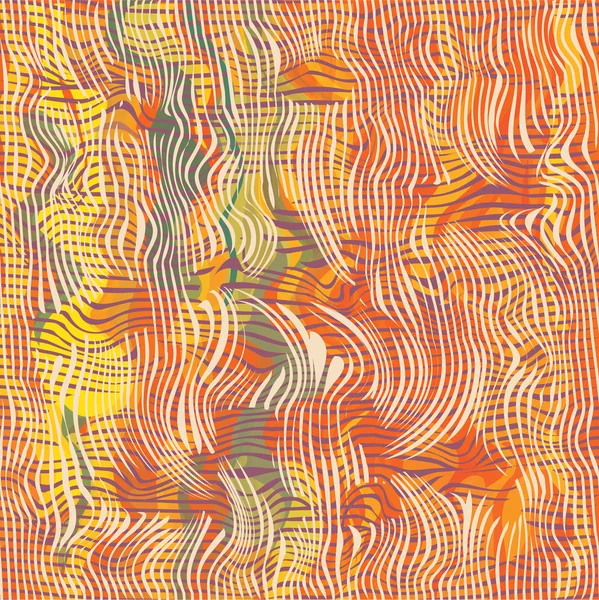 Art vectoriel grunge rayé coloré et fond de grille — Image vectorielle