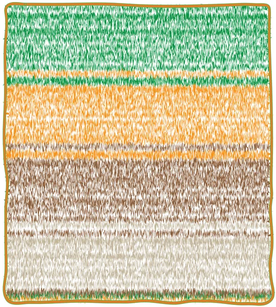 Asciugamano colorato a righe Terry-loop — Vettoriale Stock
