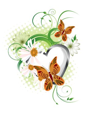 Colorful butterflies clipart