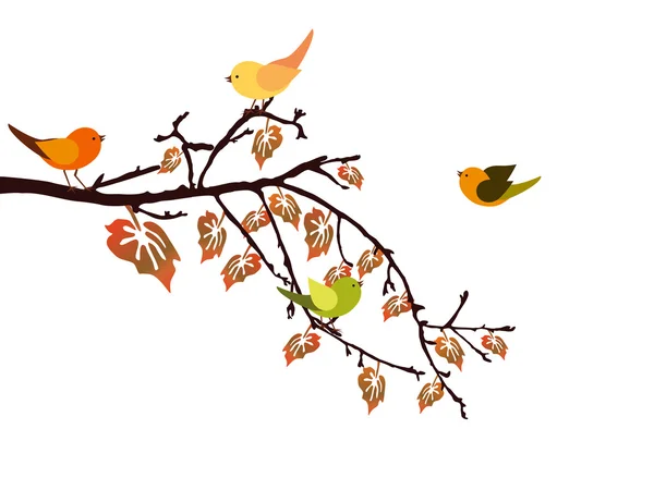 Rama de otoño — Vector de stock
