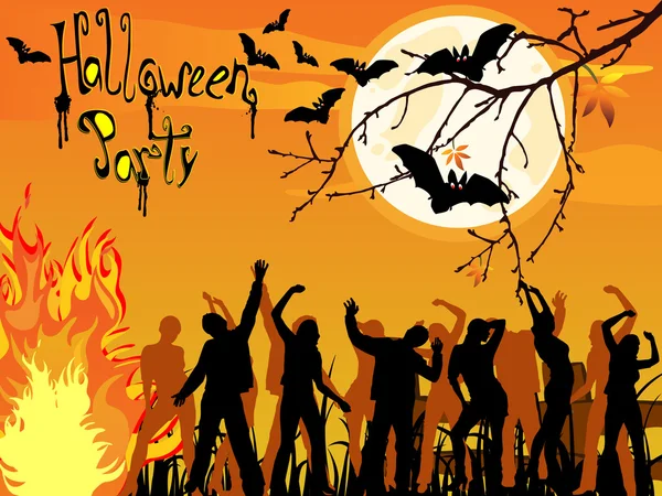 Halloween-feest — Stockvector