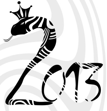 2013 new year snake clipart