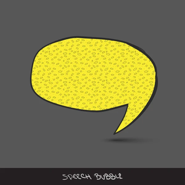 Big speech bubble. — Stock Vector