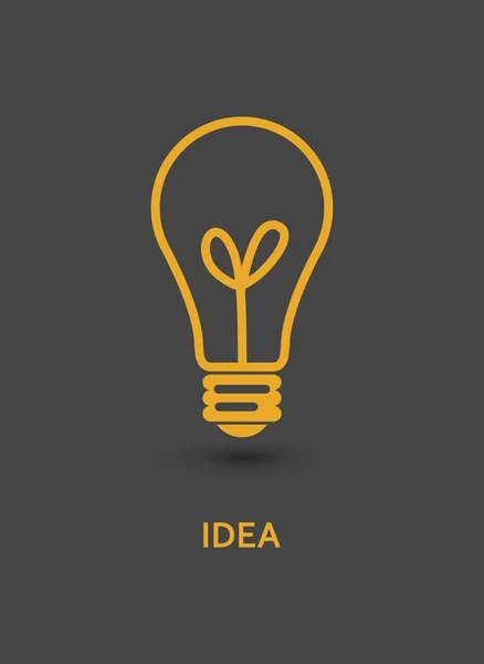 Idea. Bulb. — Stock Vector