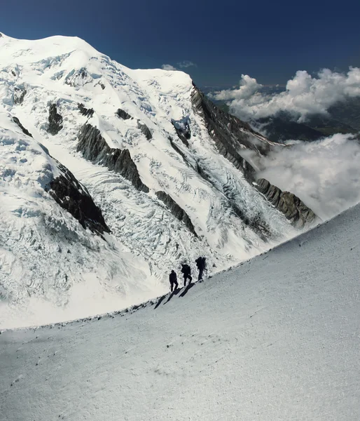 Escaladores en los Alpes —  Fotos de Stock