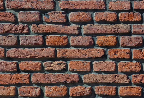 红砖 grunge 墙背景 — 图库照片