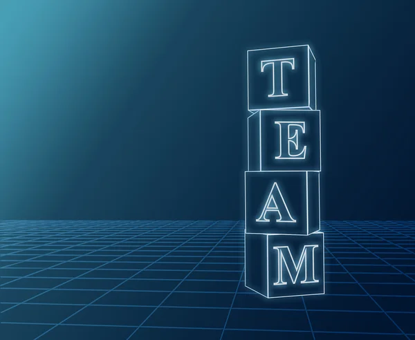 Team boxes — Stock Photo, Image