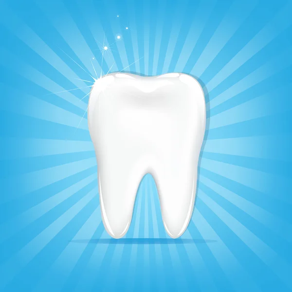 Zub s sunburst — Stockový vektor