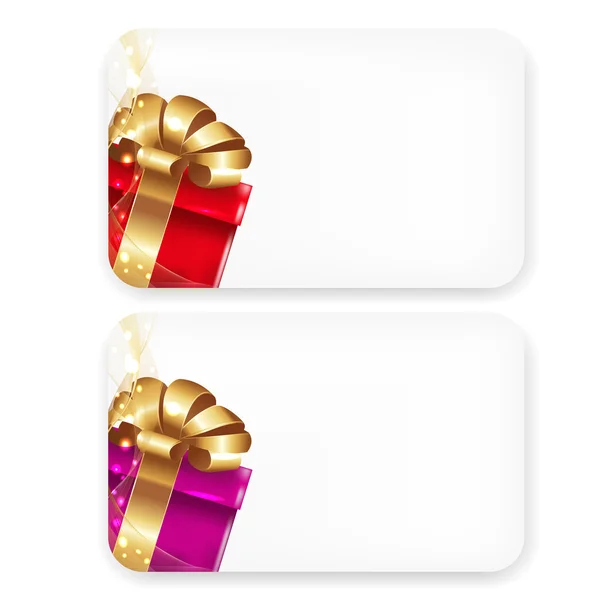 Cartes cadeaux — Image vectorielle