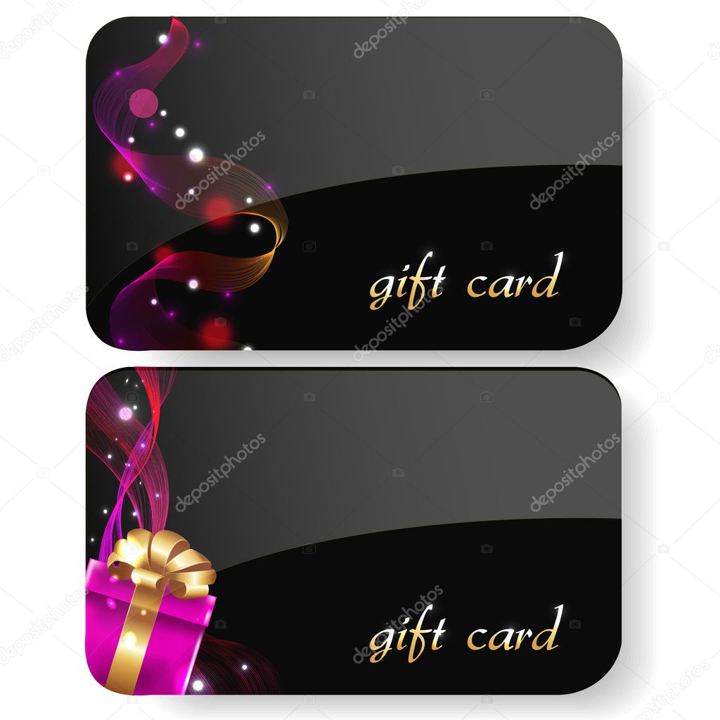 Black Gift Card Set