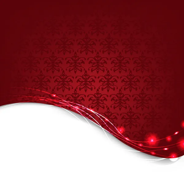 Fond damassé rouge — Image vectorielle