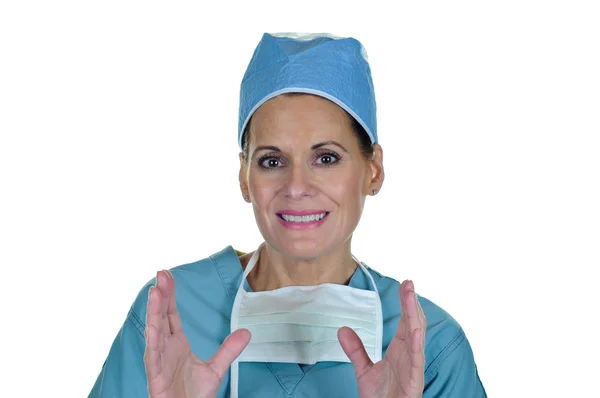 Ελκυστική γυναίκα χειρουργός — ストック写真