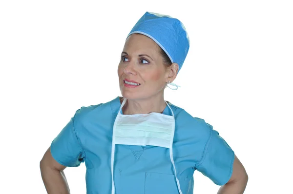 Atrakcyjna kobieta chirurg — Zdjęcie stockowe
