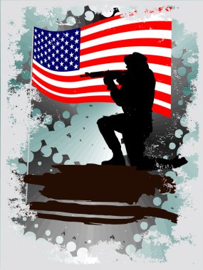 Soldier silhouette clipart