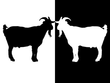 Goat - silhouette clipart