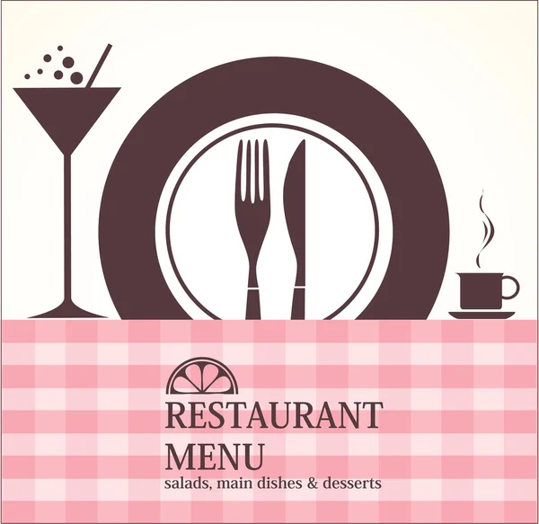 Menu restaurant design — Image vectorielle