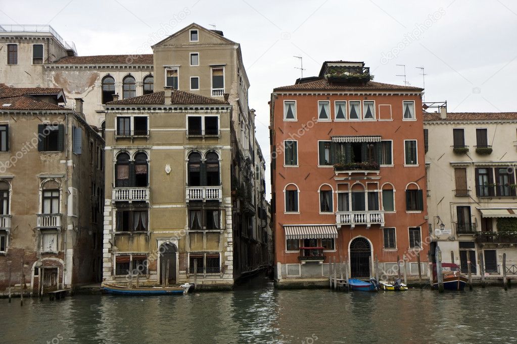 Buildings on the big canal in Venice