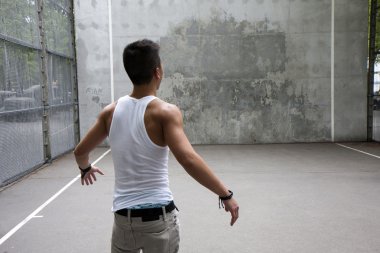 Grup duvar hentbol çalış