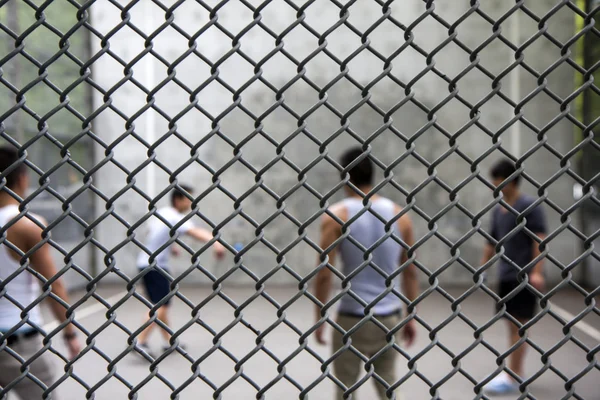 stock image Group plays wall handball