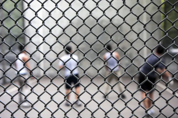 stock image Group plays wall handball