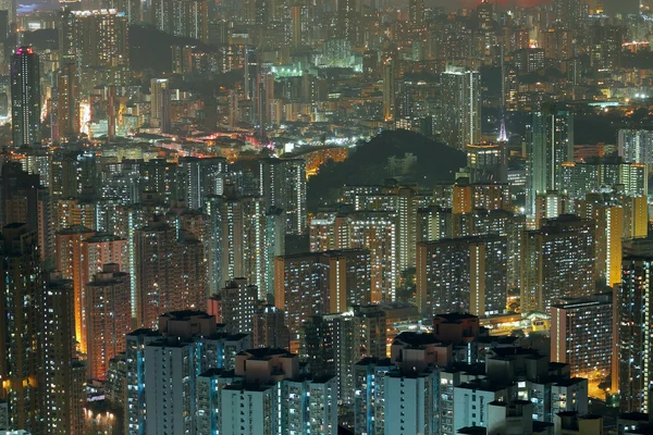 stock image Aerial view of city night