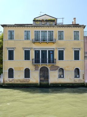 Cityscape from the Grand Canal in Venice clipart