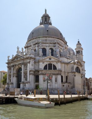 Basilica santa maria della salute büyük kanal üzerinden