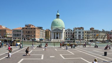 Cityscape Venedik, büyük kanal üzerinden