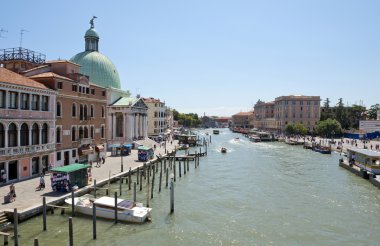 Cityscape Venedik, büyük kanal üzerinden