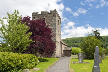 St john baptist Kilisesi stokesay Kalesi'nin yanında