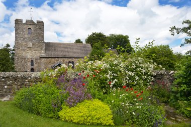 St john baptist Kilisesi stokesay Kalesi'nin yanında