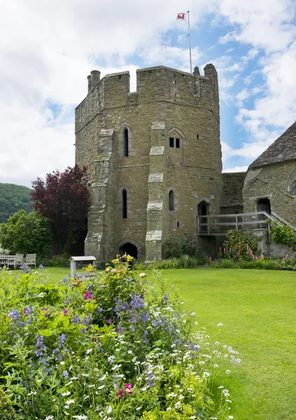 Torre Sul no Castelo de Stokesay — Fotografia de Stock