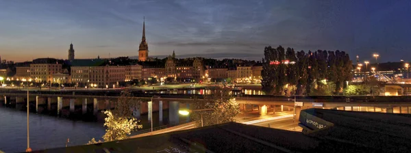Stockholm per nacht — Stockfoto