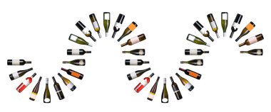 Wine bottles clipart