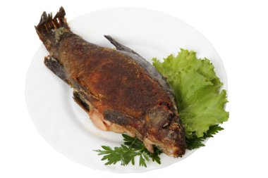 Fried fish clipart