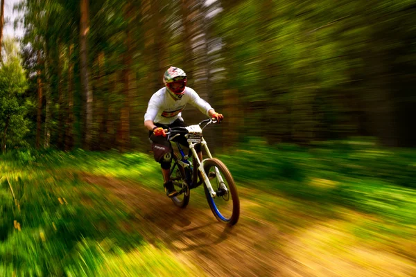 Mountain bike competizione estrema — Foto Stock