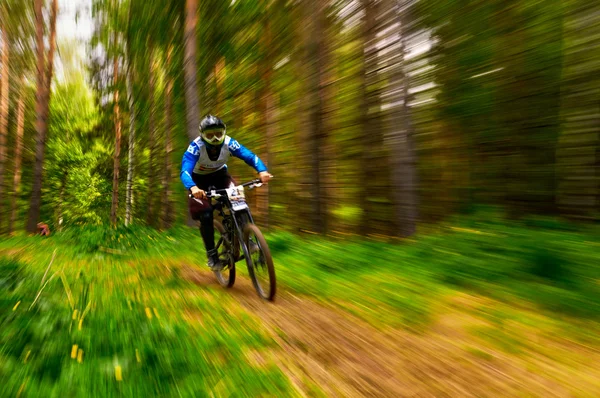 Mountain bike extrem konkurrens — Stockfoto