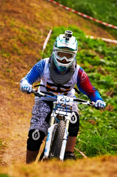 익 스 트림 산악 자전거 대회 — 스톡 사진
