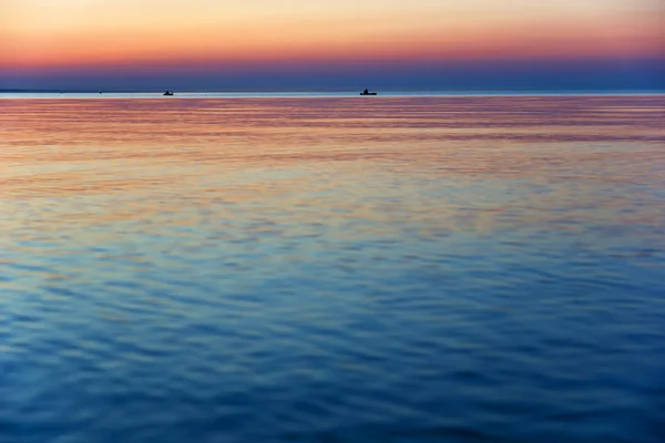 Захід сонця на море — стокове фото