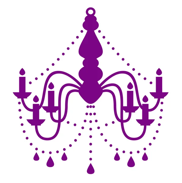 Araña silueta púrpura aislada en blanco — Vector de stock