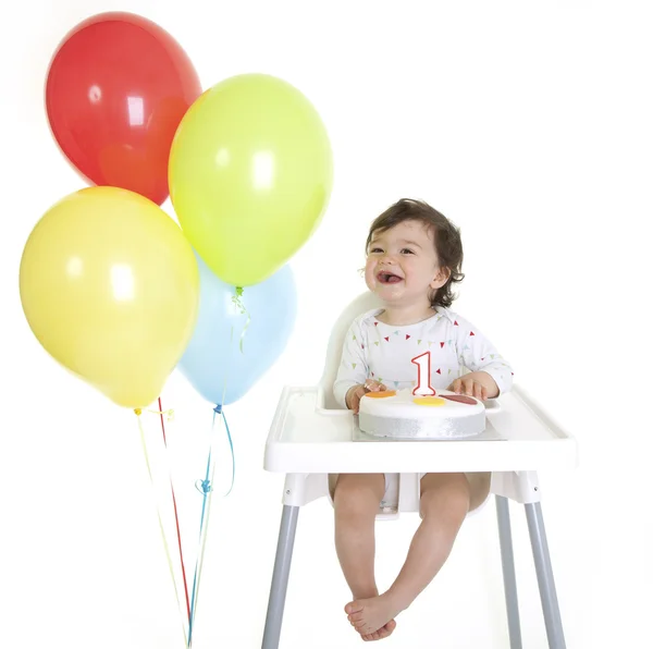 Primo compleanno del bambino — Foto Stock