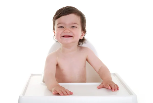 Baby grinst Stockbild