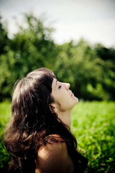 Stock image Beautiful woman enjoying