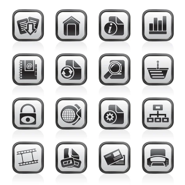 Web Site and Internet icons — Stock Vector