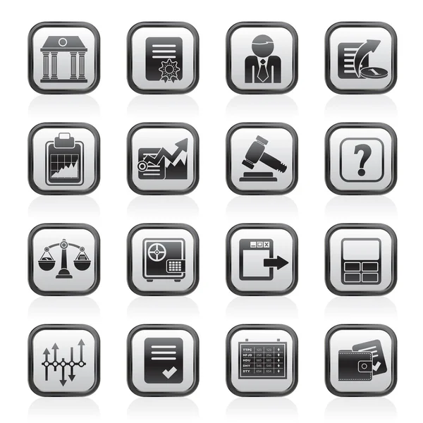 Stock exchange and finance icons — Stock Vector