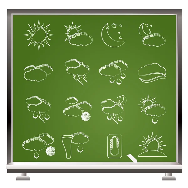 stock vector Weather and meteorology icons